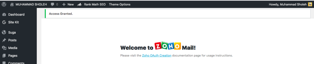 Cara Konfigurasi Plugin Zoho Mail for WordPress