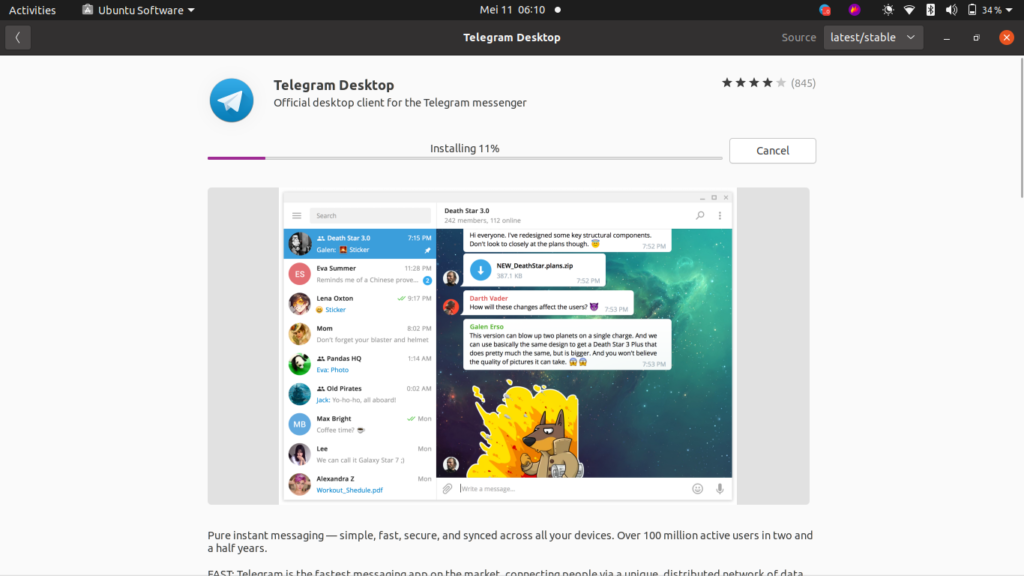3 Cara Install Aplikasi Telegram Desktop di Linux Ubuntu 20.04